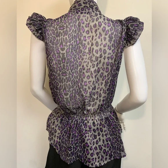 Animal print blouse by Miley Cyrus - Picture 2 of 5